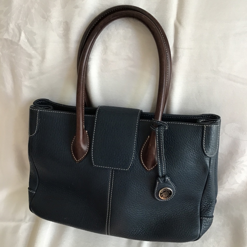 Vintage Dooley & Bourke - Navy Pebbled Leather